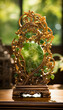 Ewige Eleganz: Jade-Skulptur in sonniger Gelassenheit