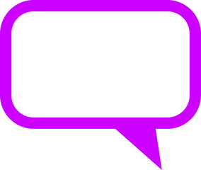 Poster - blank speech bubble chat cloud message symbol element icon with empty space for text. vector image.