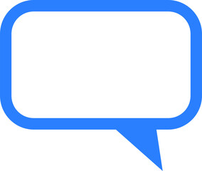 Poster - blank speech bubble chat cloud message symbol element icon with empty space for text. vector image.