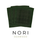 Fototapeta  - Green Japanese dried nori sheet vector illustration logo
