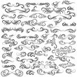 © afzal - Vector graphic elements for design vector elements. Swirl elements decorative illustration. Classic calligraphy swirls, greeting cards, wedding invitations, royal certificates and graphic design.
