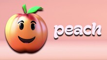 Prach Animation Video, Introduction To Fruit Names For Children With 4K Resolution.