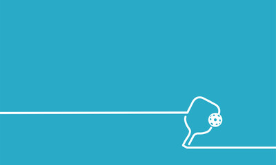 Wall Mural - cool editable vector background of pickleball theme great for any graphic design media