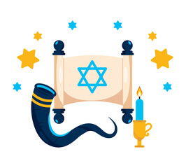 Poster - hanukkah jewish religion