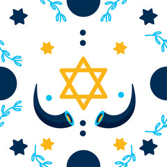 Canvas Print - hanukkah background star of david