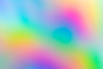 Wall Mural - abstract blur holographic rainbow foil iridescent background