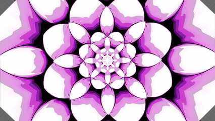Poster - Abstract spinning flower with colorful petals. Design. Beautiful kaleidoscopic background.