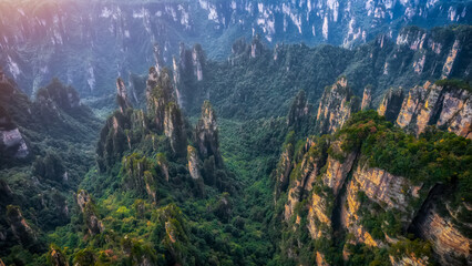 Wall Mural - China Zhangjiajie Natural Mountain scenery scenery