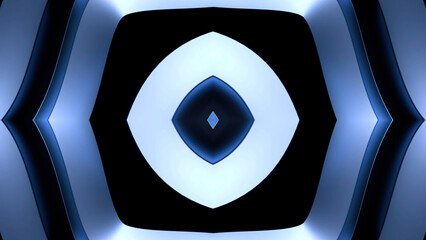 Poster - Hypnotic rhombus pattern. Design. Centralized geometric pattern moving and pulsating.