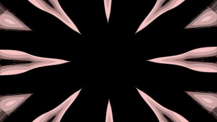 Poster - Moving shimmering pattern with musical pulse. Design. Lines in pattern with flashing pulsations on black background. Musical animation for club with moving lines