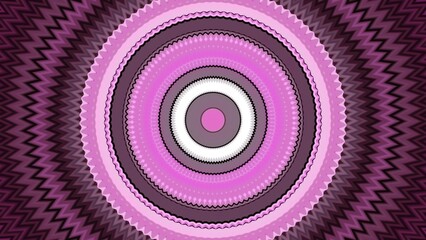 Poster - Pulsating colorful circles in musical rhythm. Motion. Colored circles move and pulsate in center of background. Background animation with pulsating circles for musical beat