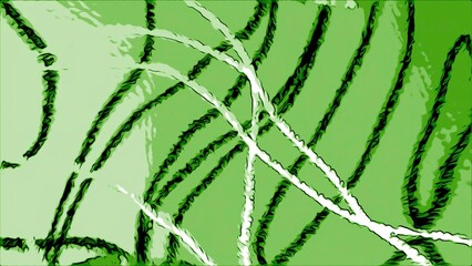 Poster - Animated background with drawing lines on colored spots. Motion. Drawn lines move on colorful background. Colorful spotted background with moving lines