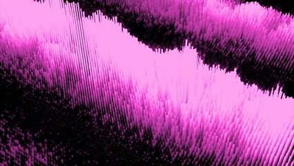 Aufkleber - Cyber texture with moving waves. Design. Moving waves on surface of cyber particles. Cyber surface texture with particles and linear waves