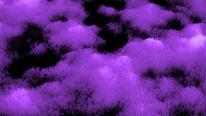 Poster - Colored abstract fog moving on black background. Design. Colored smoke on black surface in 3D space. Abstract clouds move horizontally