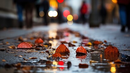 Wall Mural - Heavy Rain Fall Construction Site Focus, Wallpaper Pictures, Background Hd 