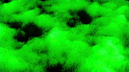 Poster - Moving 3d smoke on black surface. Design. Colored fog moves in space. Colorful clouds moving on black background