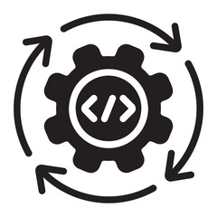 continuous glyph icon