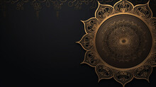 Luxury Mandala With Golden Arabesque Pattern Arabic Islamic East Style. Ramadan Style Decorative Mandala
