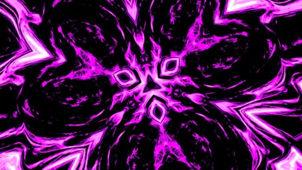 Poster - Psychedelic animation with moving plasma pattern. Design. Mirror plasma pattern moves on black background. Moving pattern in liquid plasma pattern and point flow