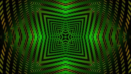 Poster - Square pattern with pulsating waves of lines. Design. Pulsating hypnotic pattern with moving square lines. Changing hypnotic pattern of square lines