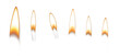 © John - candle flame set isolated on transparent background