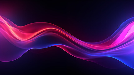 dynamic neon wave background: vibrant, futuristic,