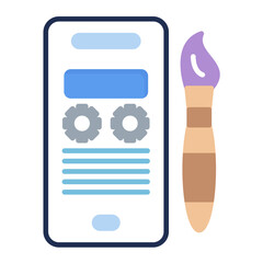 App Template Flat Multicolor Icon