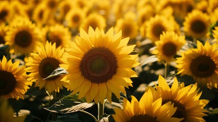  a group of sunflowers