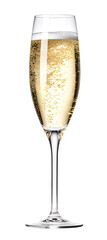 Champagne glass, dicut, PNG file, isolated on background