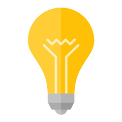 Poster - Bulb Flat Multicolor Icon