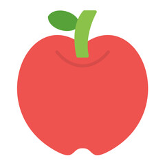 Poster - Apple Flat Multicolor Icon