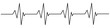 Heartbeat line icon. EKG and cardio symbol. Healthy and medical concept. Vector illustration