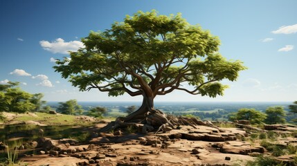 Canvas Print -  tree in the desert