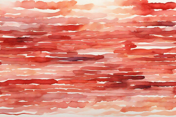 Wall Mural - Horizontal strip of watercolors. Red multi layer smears