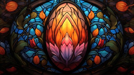 Wall Mural - Stained glass window