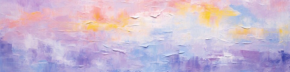 Wall Mural - a of an abstracted paint painting on a background, rococo pastel hues, colorful impasto, torn