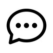 chat bubble line icon