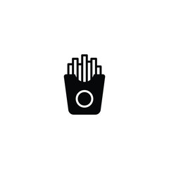 Poster - French Fries icon, French Fries sign vector