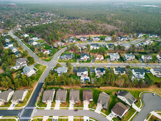 Wall Mural - Aerail drone of 55 plus community in New jersey real estate