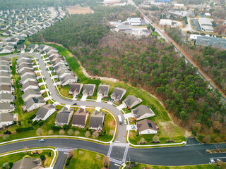 Wall Mural - Aerail drone of 55 plus community in New jersey real estate