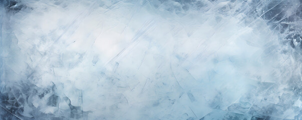 Wall Mural - Crystal ice background in winter season panoramic view
