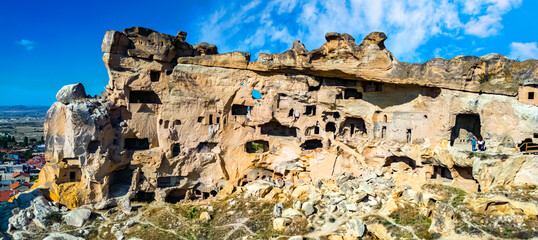 Wall Mural - View of Cavusin in Nevsehir Province in Cappadocia, Turkey