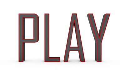 Poster - 3d word 