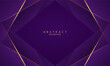 dark purple and gold lines luxury premium background.