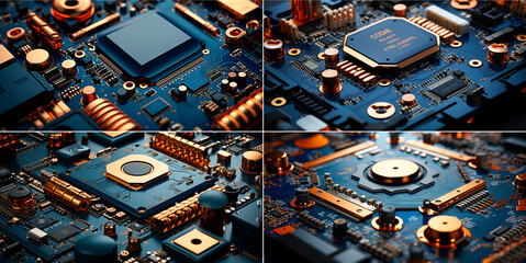 Let's celebrate the incredible creativity of our devices! Admire the stunning craftsmanship of a copper and copper ion circuit board where science meets design