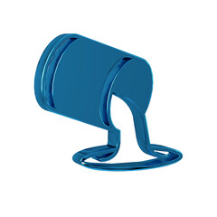 Sticker - Blue Paint bucket icon isolated on transparent background.