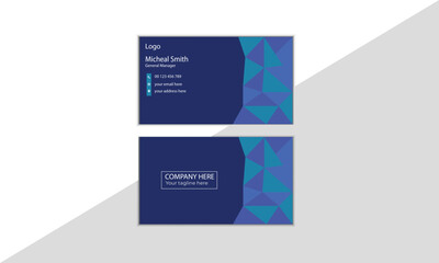 Wall Mural - business card design illustration, presentation, corporate, template