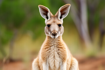 Wall Mural - kangaroo in the grass