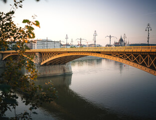 Wall Mural - View on the Margaret Bridge in autumn