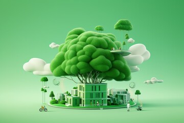 Wall Mural - Poster design for sustainability